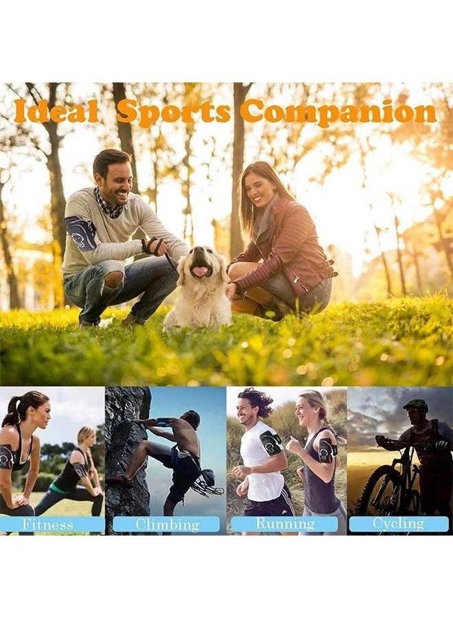 Phone Armband Holder Wrist Bag Cell Phone Arm Band Mobile Phone Holder Sports Arm Bag Outdoor Running Arm Bag for Smartphones up to 7 Inches Durable Waterproof For Running Exercise Biking Hiking Fishing Camping For Women Men Black - Image 4