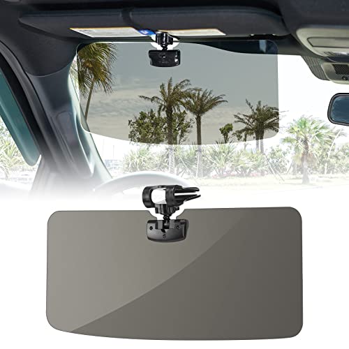 JOYTUTUS Sun Visor for Pickup Truck, Polarized Sun Visor Extender for Truck, Universal UV400 Car Visor Extension Anti-Glare Easy to Install, Protect from Glare/UV Ray/Stray Light - Image 1