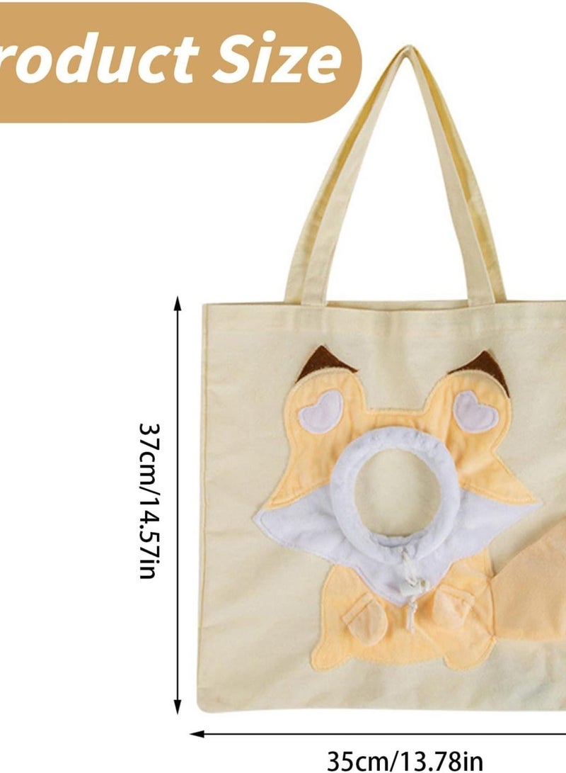 GGOOT # Pet Bag Large Opening Breathable Large Canvas Panda Shape Pet Cat Travel Bag Outdoor Products Convenient For Cat Lovers To Bring - Image 5