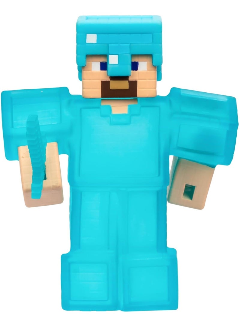 GOO JIT ZU Minecraft Hero Pack Steve Figure | Stretchable & Squishy Goo-Filled Toy | Durable & Engaging Play | Stretches 3X Size | Perfect for Collectors - Image 2
