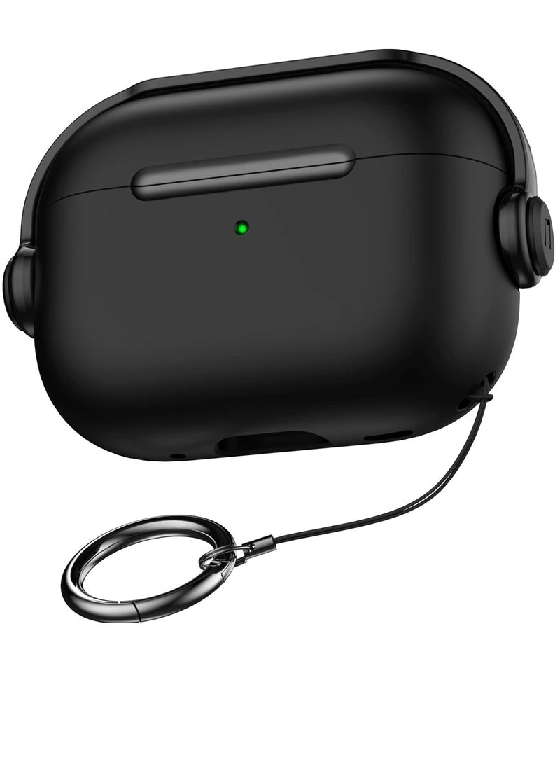 AirPods 3 Case Cover for Women Men, Unique Musician Headset Design, PC Material Protective Case with Keychain Compatible with Airpods 3rd Generation 2021 Black - Image 1