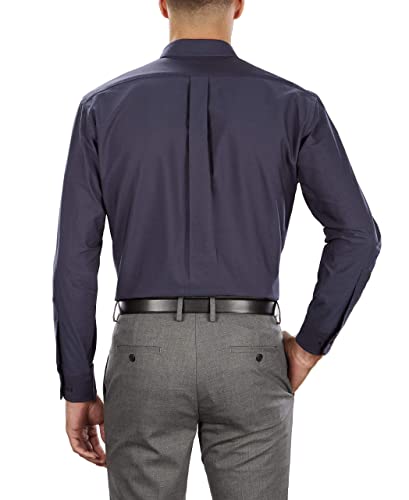 Van Heusen Men's Dress Shirt Regular Fit Oxford Solid, Navy, 4X-Large - Image 2