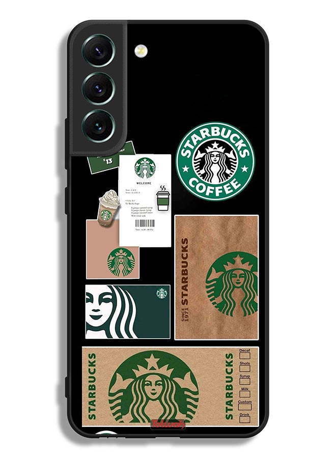 Tolwak Samsung Galaxy S22 5G Protective Case Cover Starbucks Sticker - Image 3
