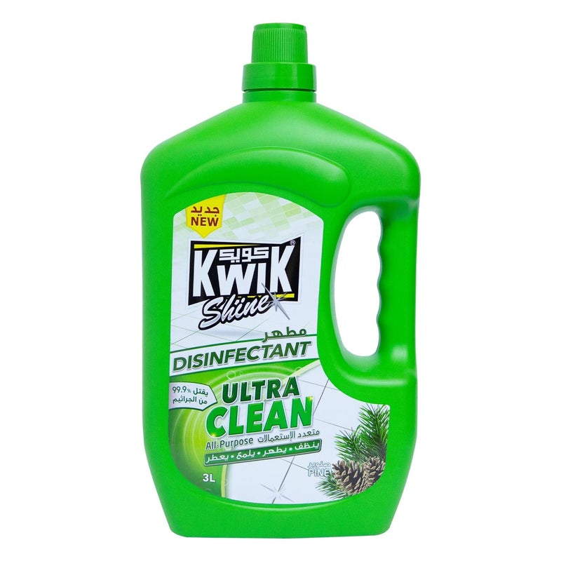 Kwik Shine Pine Ultra Clean All Purpose Disinfectant 3 Litres