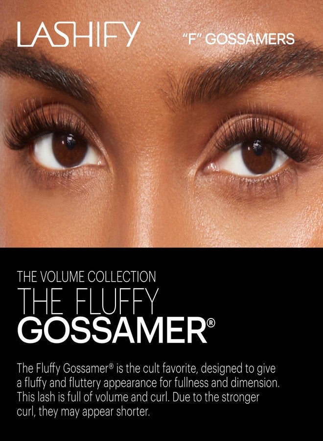 Lashify Fluffy 16mm Gossamer DIY Eyelash Extensions Refill, Truffle Color, Easy False Lashes To Add Fullness and Dimension - Image 2