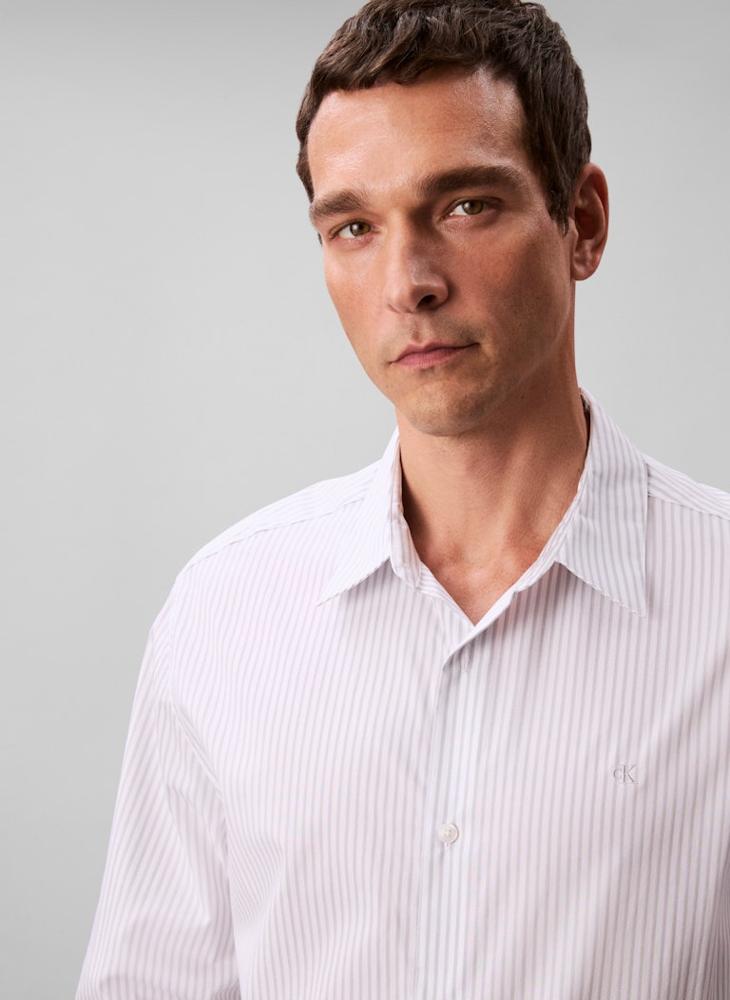 Calvin Klein Jeans Stripe Dobby Regular Fit Shirt - Image 4