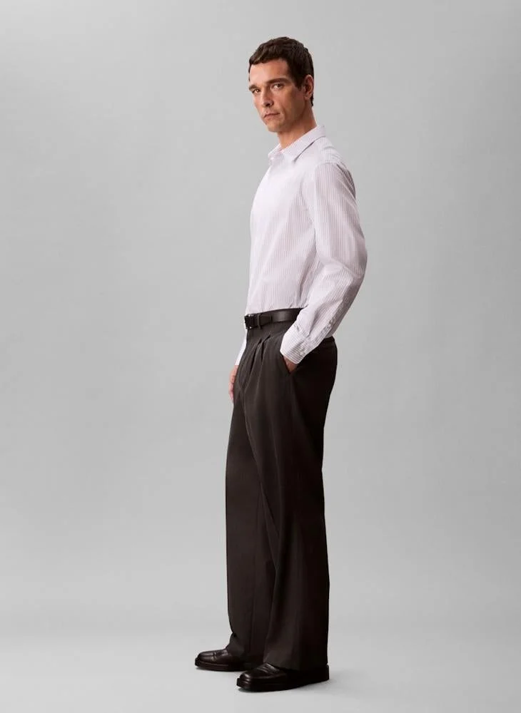 Calvin Klein Jeans  Stripe Dobby Regular Fit Shirt for Men | Best Price UAE