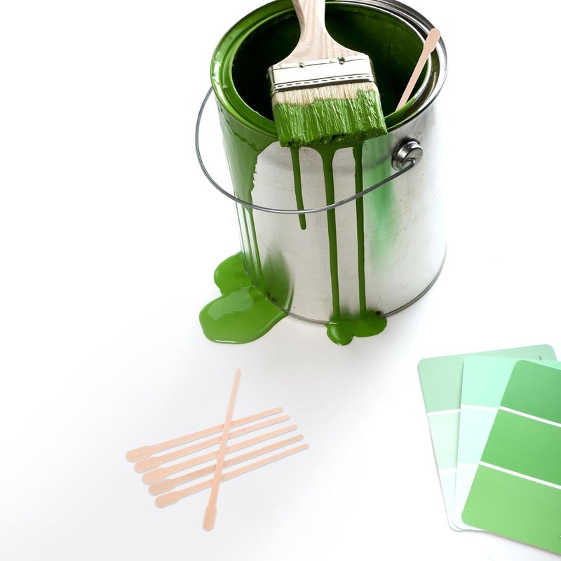Beavorty 400pcs Wooden Paint Stir Sticks 88mm Flat Head for Epoxy Resin Mixing and Craft Projects, Bulk Wood Stirrer Sticks for Artists and Home DIY - Image 4