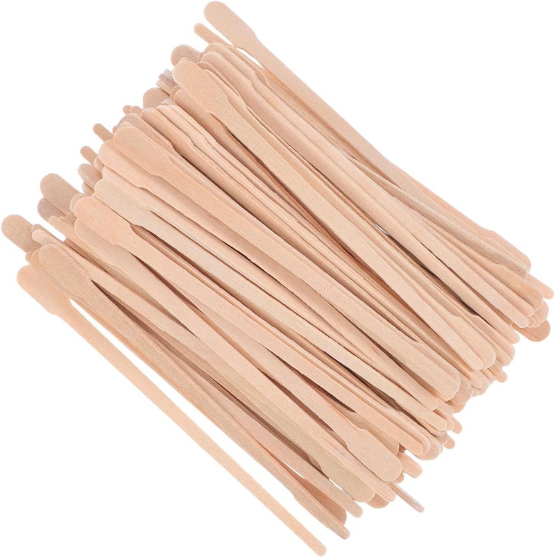 Beavorty 400pcs Wooden Paint Stir Sticks 88mm Flat Head for Epoxy Resin Mixing and Craft Projects, Bulk Wood Stirrer Sticks for Artists and Home DIY - Image 1