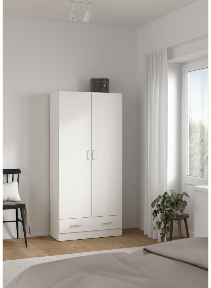 ALTIS Space Wardrobe with 2 Doors and 1 Large Drawer | Wardrobe BN34286 - Image 3