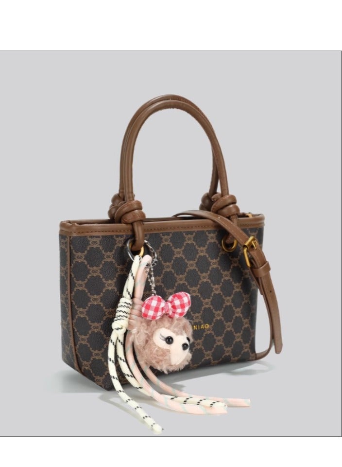 سيكاي Female High-End Light luxury Niche Retro Small Tote Crossbody Bag - Image 2