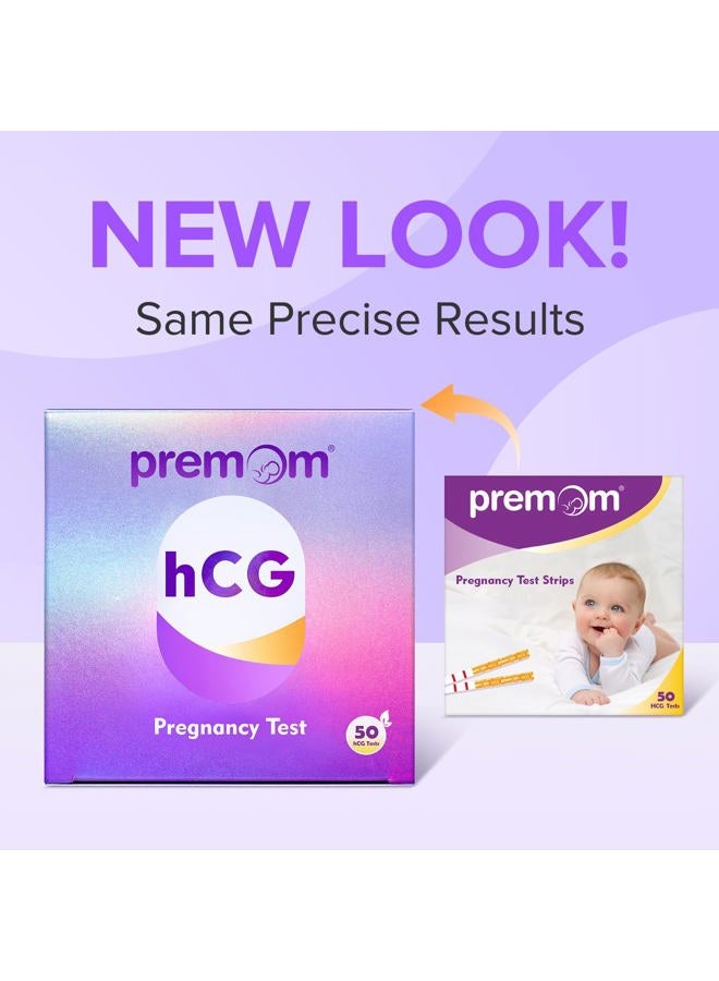 Premom Pregnancy Test Strips - Early Detection Pregnancy Test Kit Powered by Premom Ovulation Predictor APP (50 Count) - Image 2