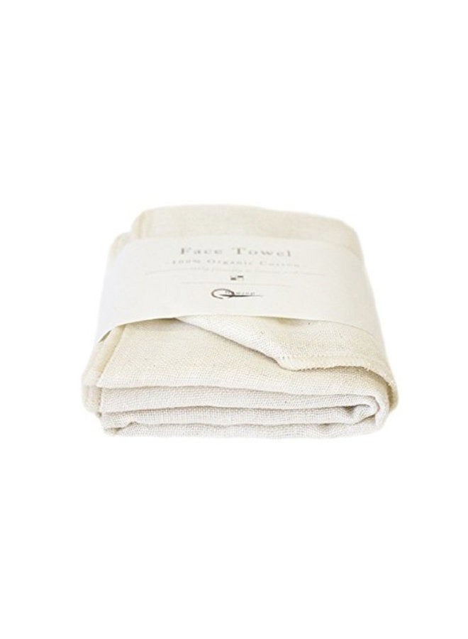 Nawrap 100% Organic Cotton, Face Towel, Ivory - Image 2