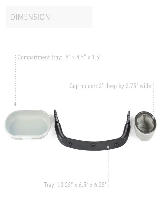 Peg Perego Stroller Child's Tray - Accessory- Compatible with Ypsi Stroller Black - Image 5