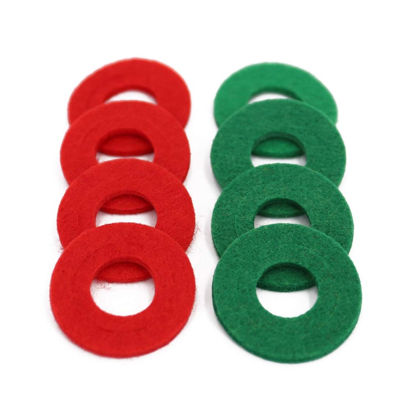 UTSAUTO Battery Terminal Anti Corrosion Washers Fiber 8 Pieces Battery Terminal Protector 4 Red and 4 Green