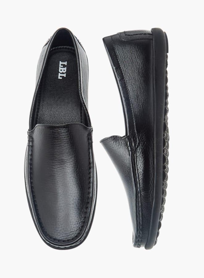 LBL by Shoexpress Men Textured Slip-On Loafers - Image 3