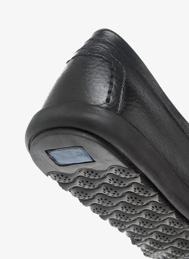 LBL by Shoexpress BLACK Textured Slip-On Moccasins for Men | Best Price UAE