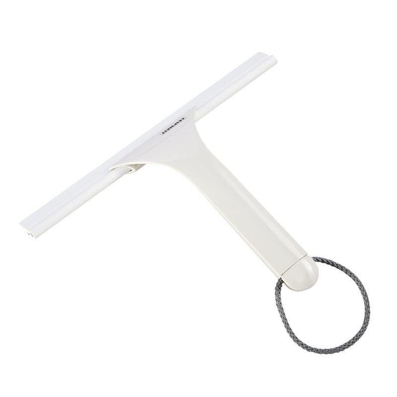 Leifheit Cabino Squeegee for Shower Glass Window Squeegee with Rubber Lip Glass Tile and Shower Screen Wiper with Cleaning Width of 24 cm