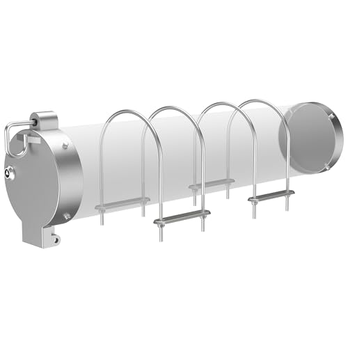 TENGBASE Universal 6 Inch PVC Conduit Carrier Kit HeavyDuty Locking Mechanism for Secure Transport Storage CorrosionResistant Silver Finish for Electrical Data Utility Pipe Support - Image 1