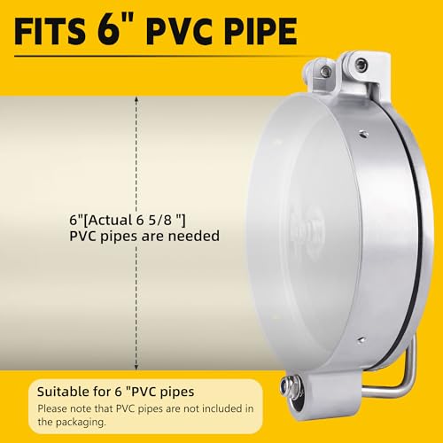 TENGBASE Universal 6 Inch PVC Conduit Carrier Kit HeavyDuty Locking Mechanism for Secure Transport Storage CorrosionResistant Silver Finish for Electrical Data Utility Pipe Support - Image 3