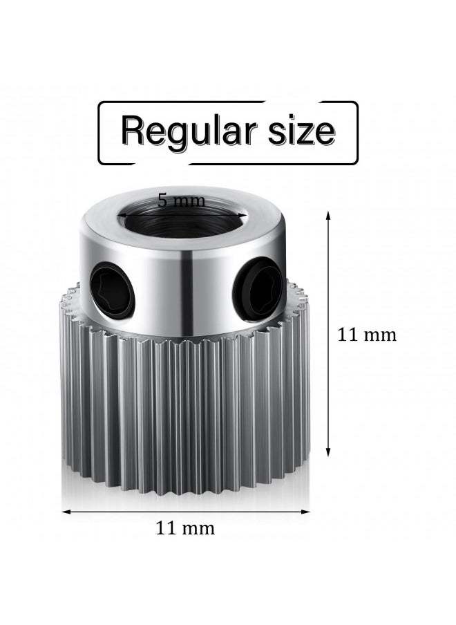 Mudder - 15 Pieces Extruder Wheel Gear 3D Printer Parts Drive 36 Teeth Gear Stainless Steel Extruder Gear Compatible with CR-10, CR-10S, S4, S5, Ender 3, Ender 3 Pro - Image 1