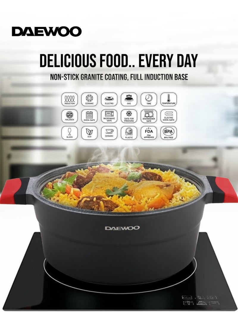 Daewoo  Casserole Pot-DCC 2800-(Black & Grey) - Image 3