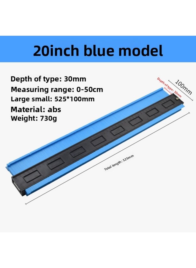 Multifunctional Special-shaped Outline Arc Taker Woodworking Large Arc Ruler Gauge Profiling Measuring Ruler Curve Shape Taker 