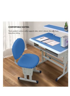 Bonita Wholesale school desks and chairs for primary and secondary school students, liftable children's study table, training and tutoring class student writing desk (BLUE)  - Image 3
