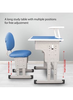 Bonita Wholesale school desks and chairs for primary and secondary school students, liftable children's study table, training and tutoring class student writing desk (BLUE)  - Image 5