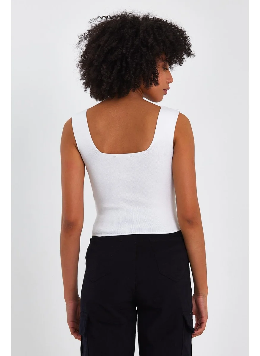 Alexander Gardi Square Neck Crop Undershirt (A90779-S)