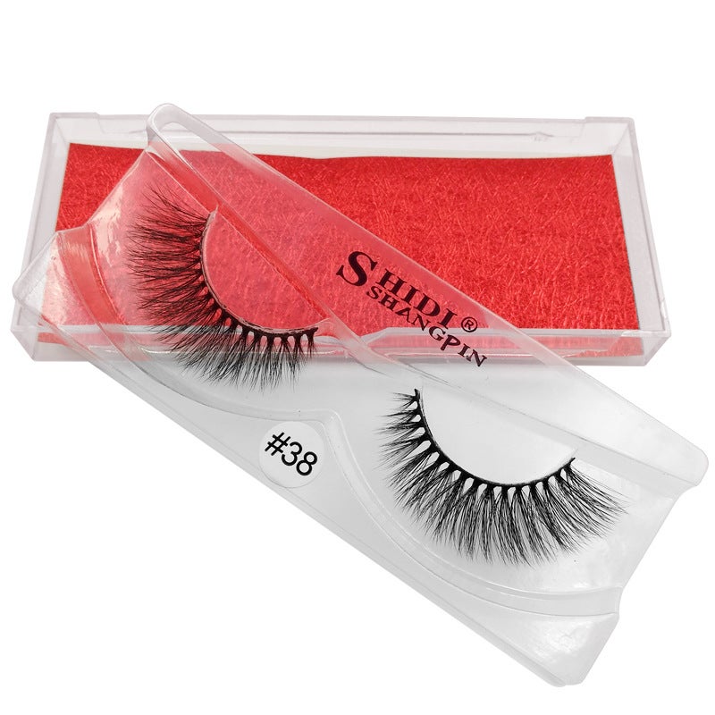 SHIDISHANGPIN 3D Mink Eyelashes, Natural Long Style, Handmade, Cross-Border Supply - Image 3