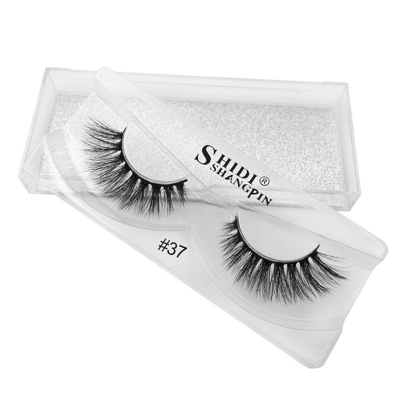 SHIDISHANGPIN 3D Mink Eyelashes, Natural Long Style, Handmade, Cross-Border Supply - Image 2