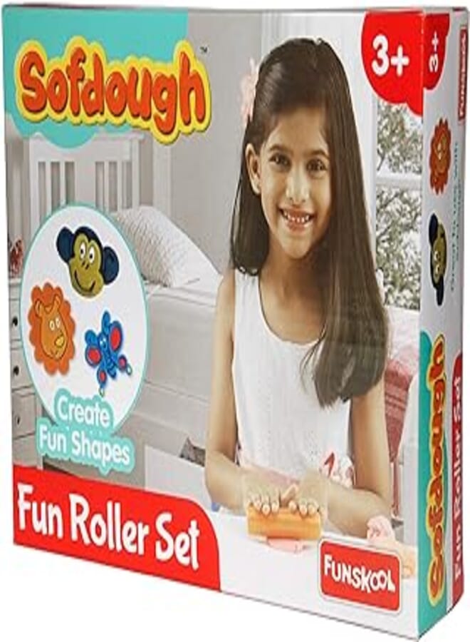Nilco 9302300 Roller Set Modeling Soft Dough For Kids With Endless Hours Of Entertainment - Multi Colour