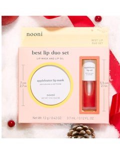 NOONI NOONI Best Lip Duo | Applebutter Lip Mask and Appleberry Lip Oil Value Set | with Shea Butter, Apple Seed Oil and Vitamins, Overnight Lip Mask, Hydrating Lip Balm, Korean Lip Butter, Moisturizing  - Image 2