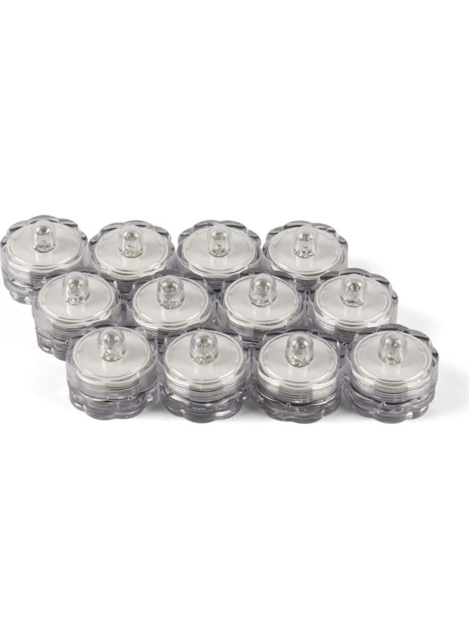 12-Piece Submersible LED Tea Light Set Multicolour - Image 2