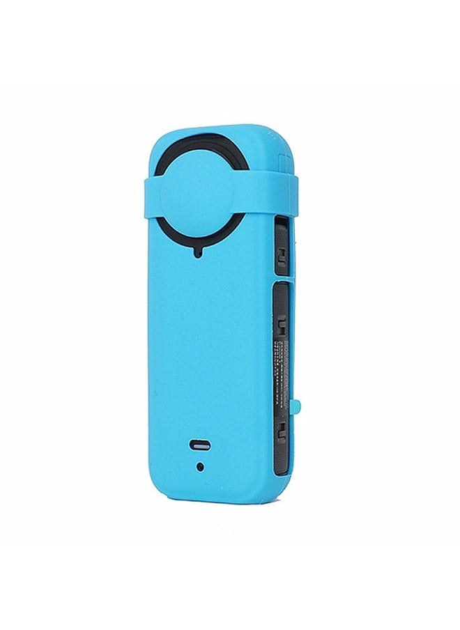 O Ozone Case for Insta360 X4 | Silicone Carrying Case with Guards Lens Cover Cap | Anti-drop Protective Accessories Cover Action Camera Accessories - Blue  - Image 2