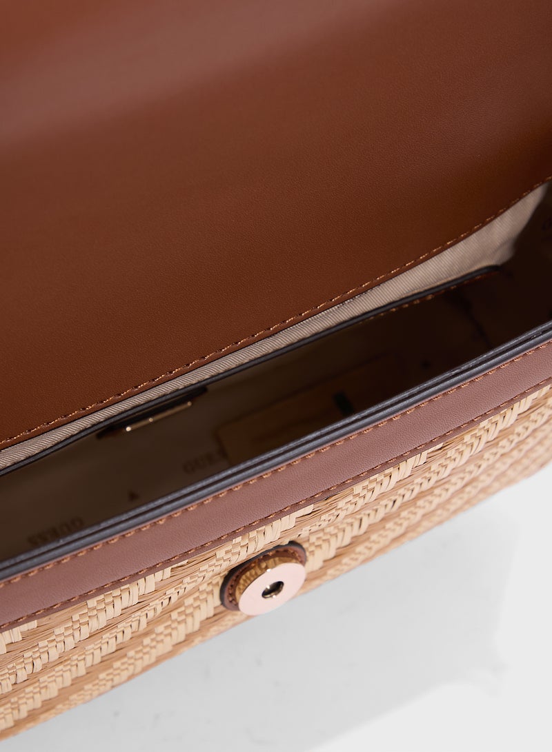 GUESS Simona Flap Shoulder Bag  - Image 5