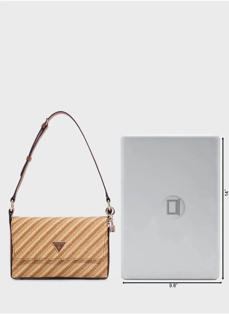 GUESS Simona Flap Shoulder Bag