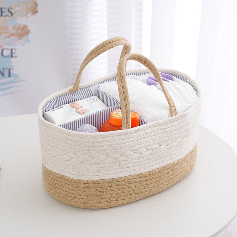 Baby Products Storage Basket Sub-Format Portable Storage Basket Baby Bottle Diaper Maternal And Infant Appliance Storage Basket Supply - Image 2
