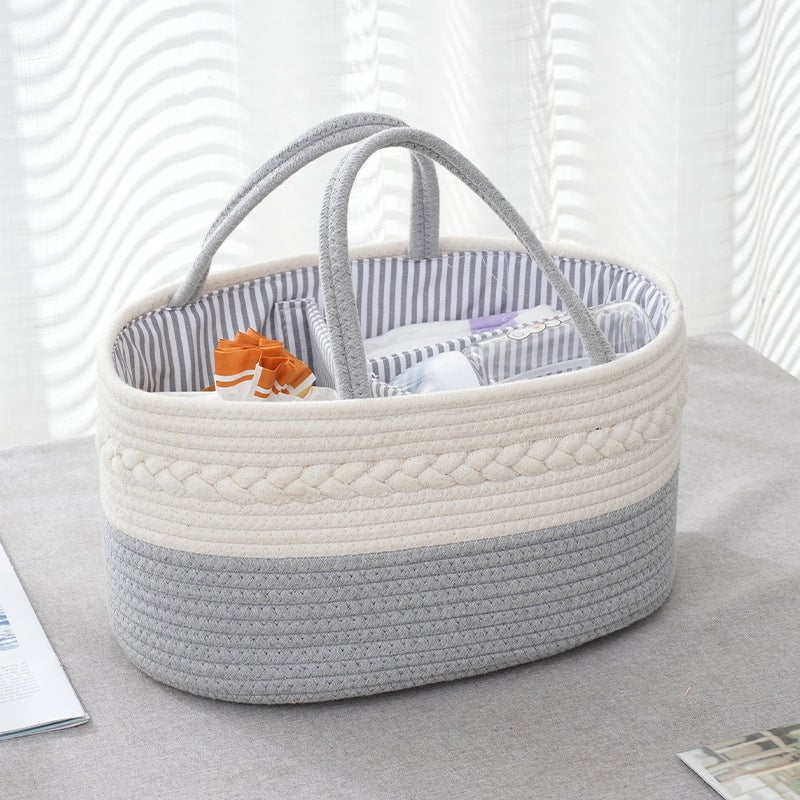 Baby Products Storage Basket Sub-Format Portable Storage Basket Baby Bottle Diaper Maternal And Infant Appliance Storage Basket Supply - Image 1
