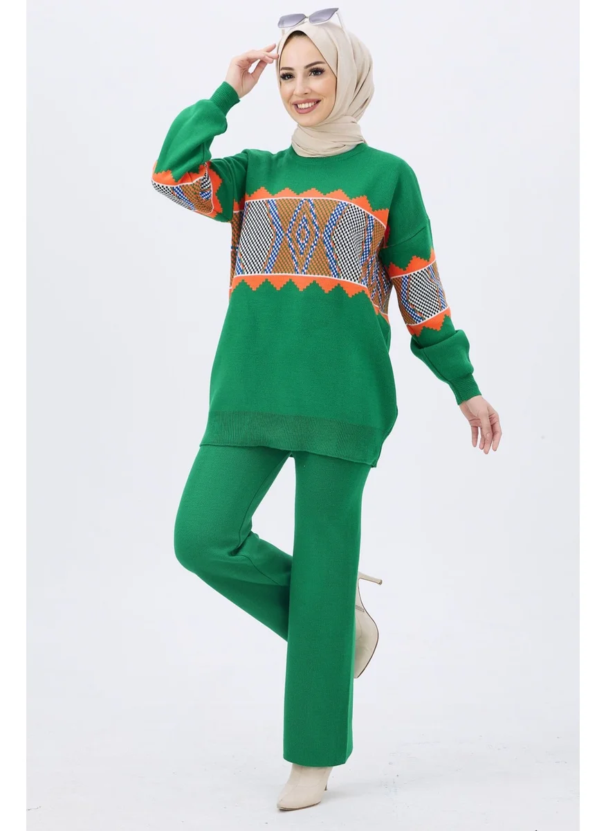 Tofisa 21801-GREEN Knitwear Tunic Trousers