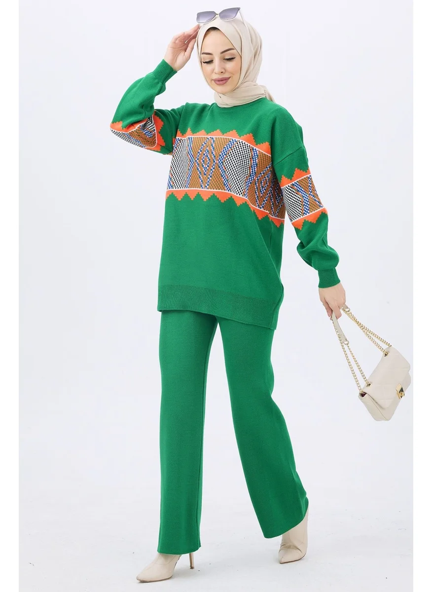 Tofisa 21801-GREEN Knitwear Tunic Trousers