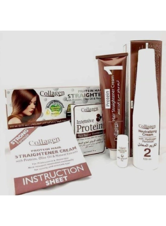 collagen Protein Hair Straightener with Olive Oil And Natural Extracts - 110 ml - Image 4