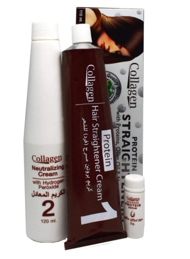 collagen Protein Hair Straightener with Olive Oil And Natural Extracts - 110 ml - Image 2