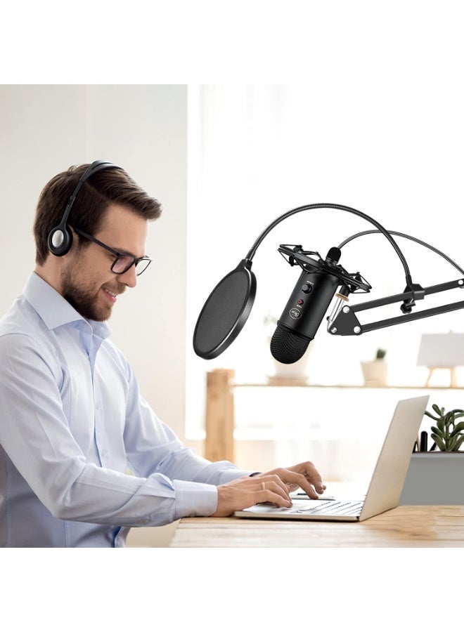 Aokeo Microphone Boom Arm, AK-35 Adjustable Compact Mic Suspension Boom Scissor Arm Stand For Blue Yeti,Snowball iCE, HyperX QuadCast,SoloCast,Elgato Wave,Etc - Image 3