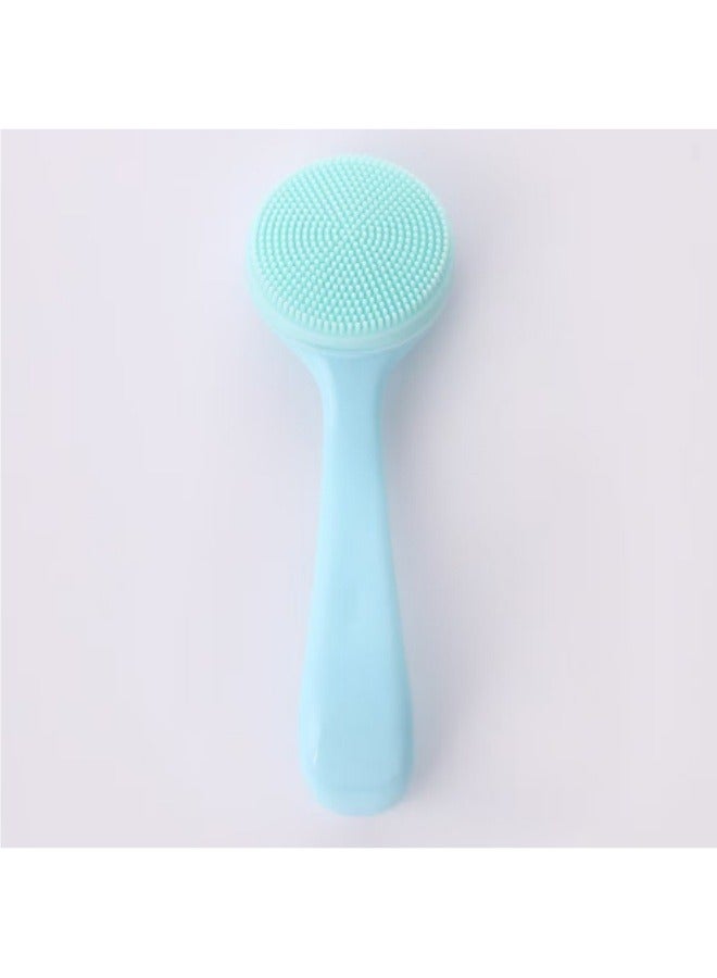 Soft Silicone Face Washing Brush Makeup Remover Blackhead Cleansing Tool Blue - Image 1