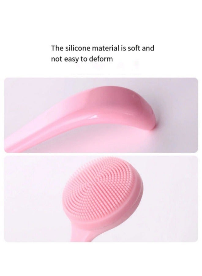 Soft Silicone Face Washing Brush Makeup Remover Blackhead Cleansing Tool Blue - Image 3