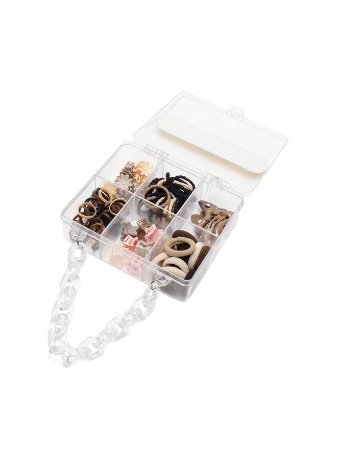 Radhu & Kabby Hair Accessories Set for Kids | Includes Hair Ties, Hair Clips, and Clutchers | Easy to Carry & Gifting | Neutral Shades - Image 5