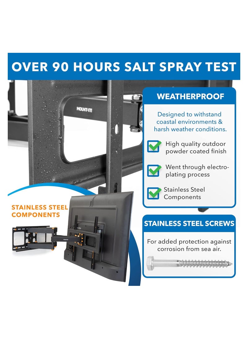 6 Way Dual Arm Swivel Tilt TV Wall Mount For LCD/LED TV's Upto 32" To 55" Inch MYL-55N - Image 3