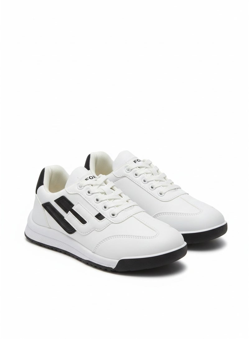 Vbranda Trendy women's sneakers with a modern design L-1086-WHITE&BLACK - Image 4
